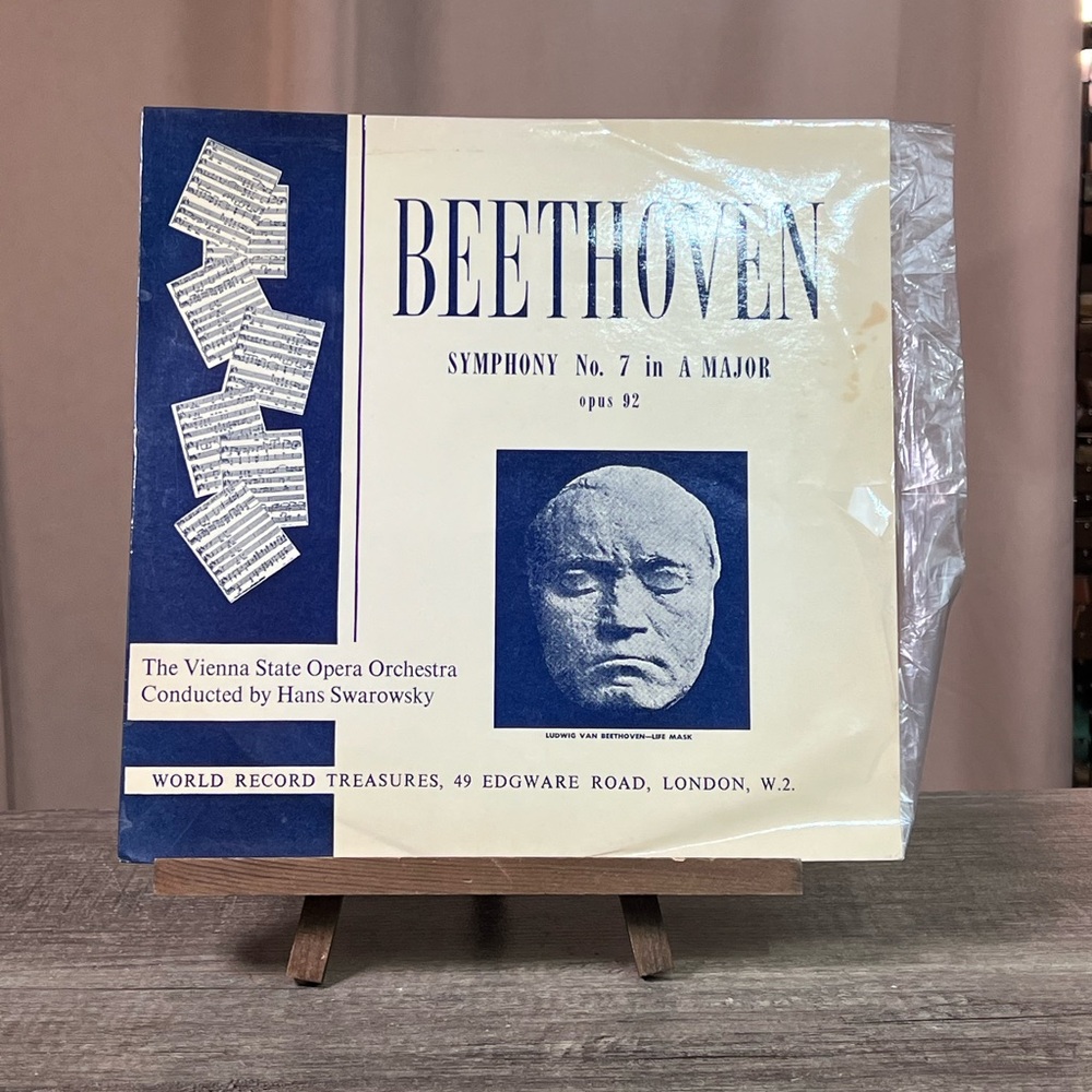 Beethoven Symphony No. 7 in A Major Vinyl Record & Playbook Vintage